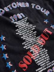 Rolling Stones ブラック ウォッシュ加工 - バンド Tシャツ（3～16 歳） - 画像 8 / 8