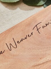 Made Yours Brown Personalised Family Home Sweet Home Wooden Paddle Platter Board - Image 2 of 2