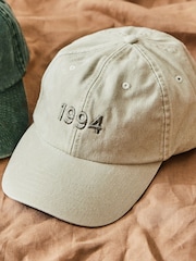 Personalised Birth Year Cap in Natural by Made Yours - Image 1 of 3