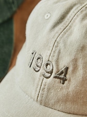 Personalised Birth Year Cap in Natural by Made Yours - Image 3 of 3