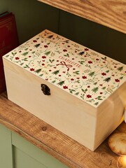 Made Yours Natural Personalised Folklore Design Christmas Keepsake Box - Image 1 of 2