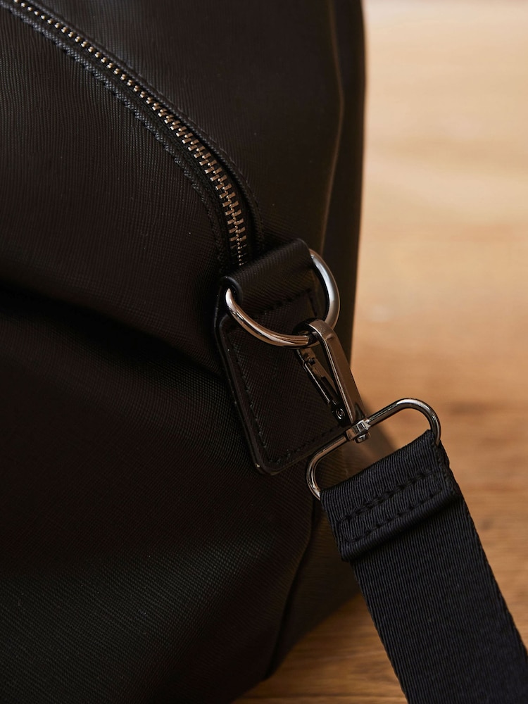 Personalised Weekend Holdall Bag in Black by Made Yours - Image 2 of 3 Personalised Weekend Holdall Bag in Black by Made Yours - Image 2 of 3