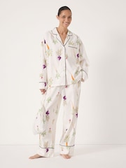 Hush Green Brushed Cotton Harvest Print Pjyamas - Image 1 of 5