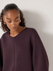 Hush Purple Barrel Sleeve Sweatshirt - Image 3 of 5