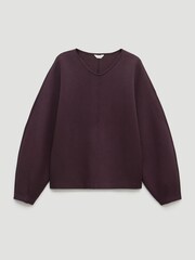 Hush Purple Barrel Sleeve Sweatshirt - Image 5 of 5