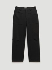 Hush Black Cordi Barrel Leg Tailored Trousers - Image 4 of 4