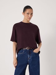 Hush Purple Elle Supersoft T-Shirt - Image 1 of 6