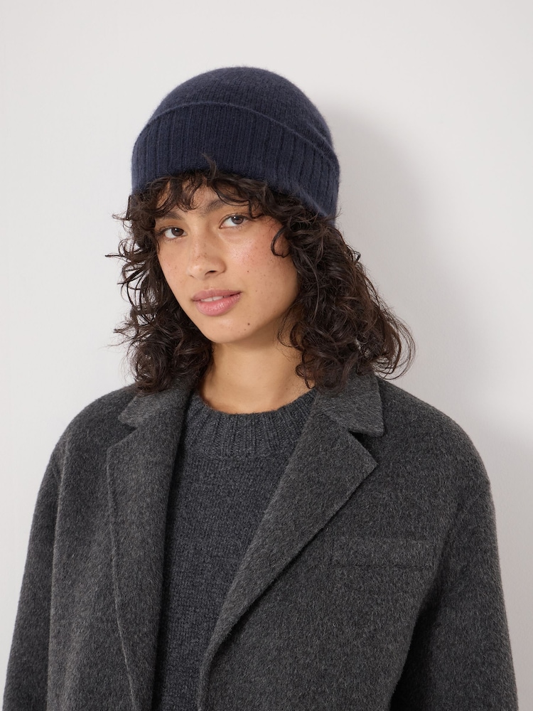 Hush Blue Cashmere Beanie - Image 2 of 3 Hush Blue Cashmere Beanie - Image 2 of 3