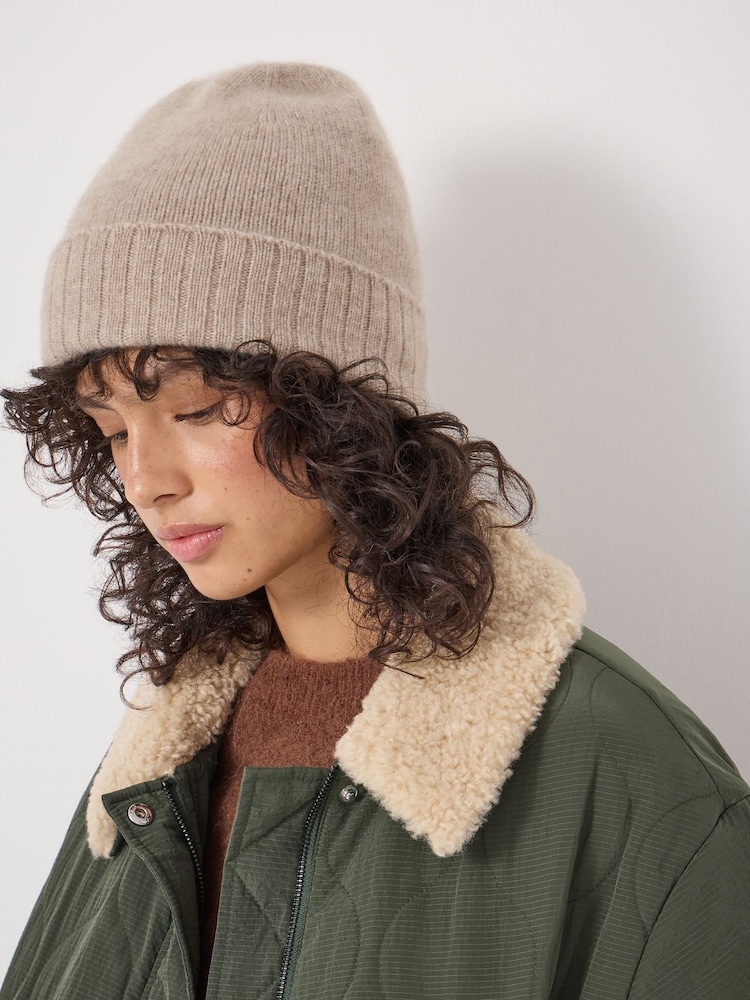 Hush Natural Cashmere Beanie - Image 2 of 3 Hush Natural Cashmere Beanie - Image 2 of 3