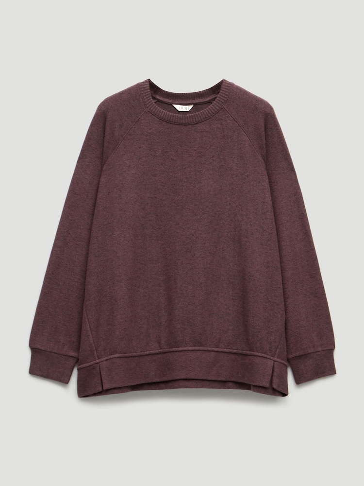 Hush Brown Elle Supersoft Raglan Top - Image 1 of 1