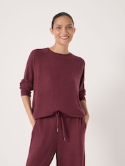 Hush Purple Elle Supersoft Raglan Top - Image 1 of 5