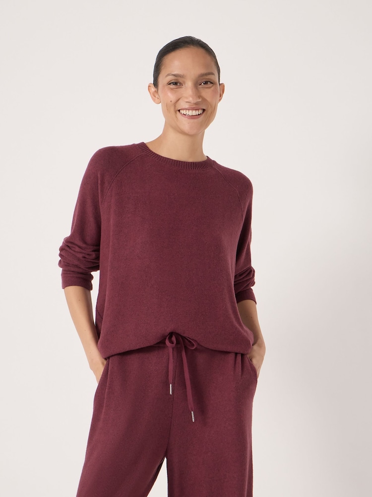 Hush Purple Elle Supersoft Raglan Top - Image 1 of 5