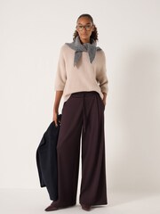 Hush Purple Taylor Wide Leg Trousers - Image 2 of 4