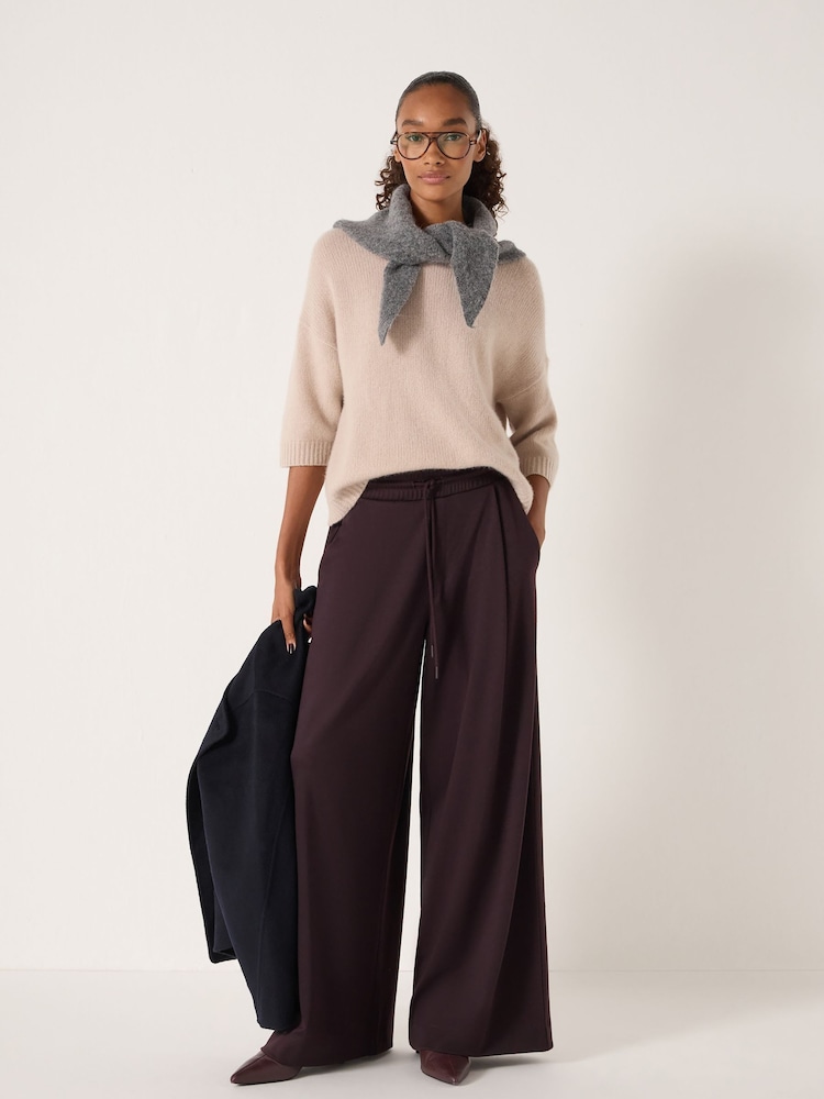 Hush Purple Taylor Wide Leg Trousers - Image 2 of 4