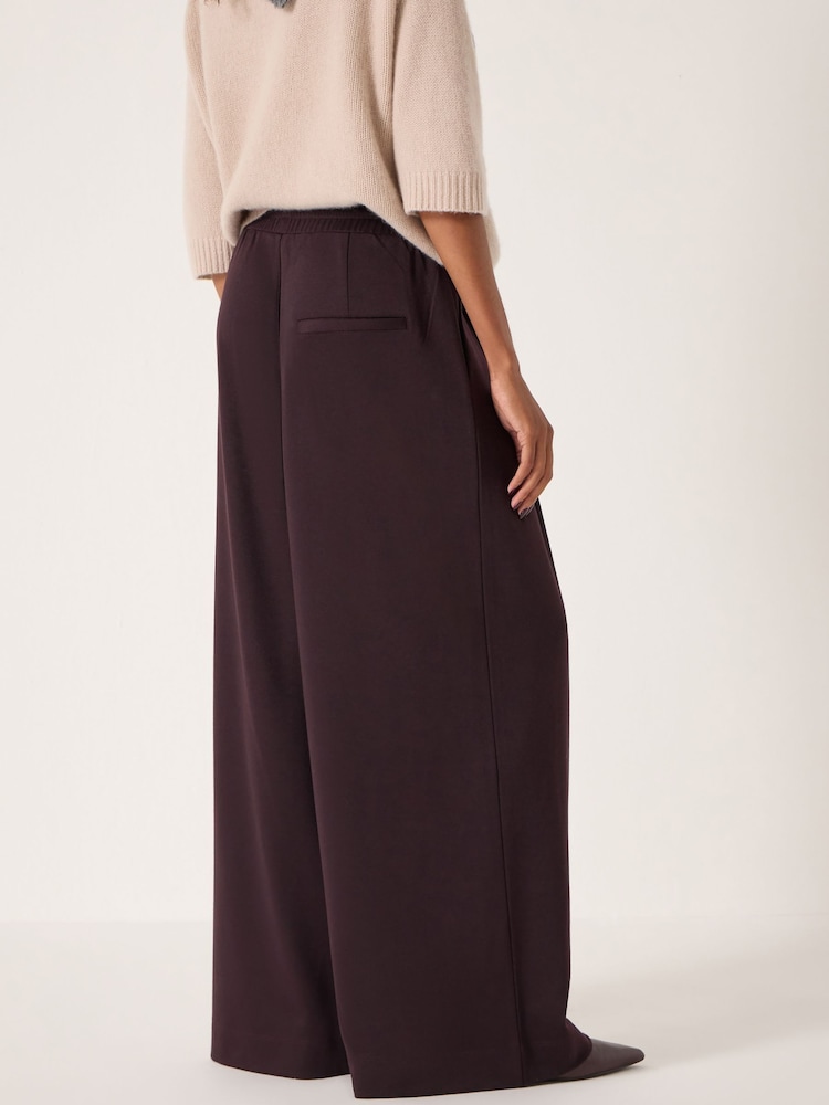 Hush Purple Taylor Wide Leg Trousers - Image 4 of 4
