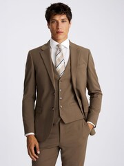 MOSS DKNY Slim Fit Brown Jacket - Image 1 of 6