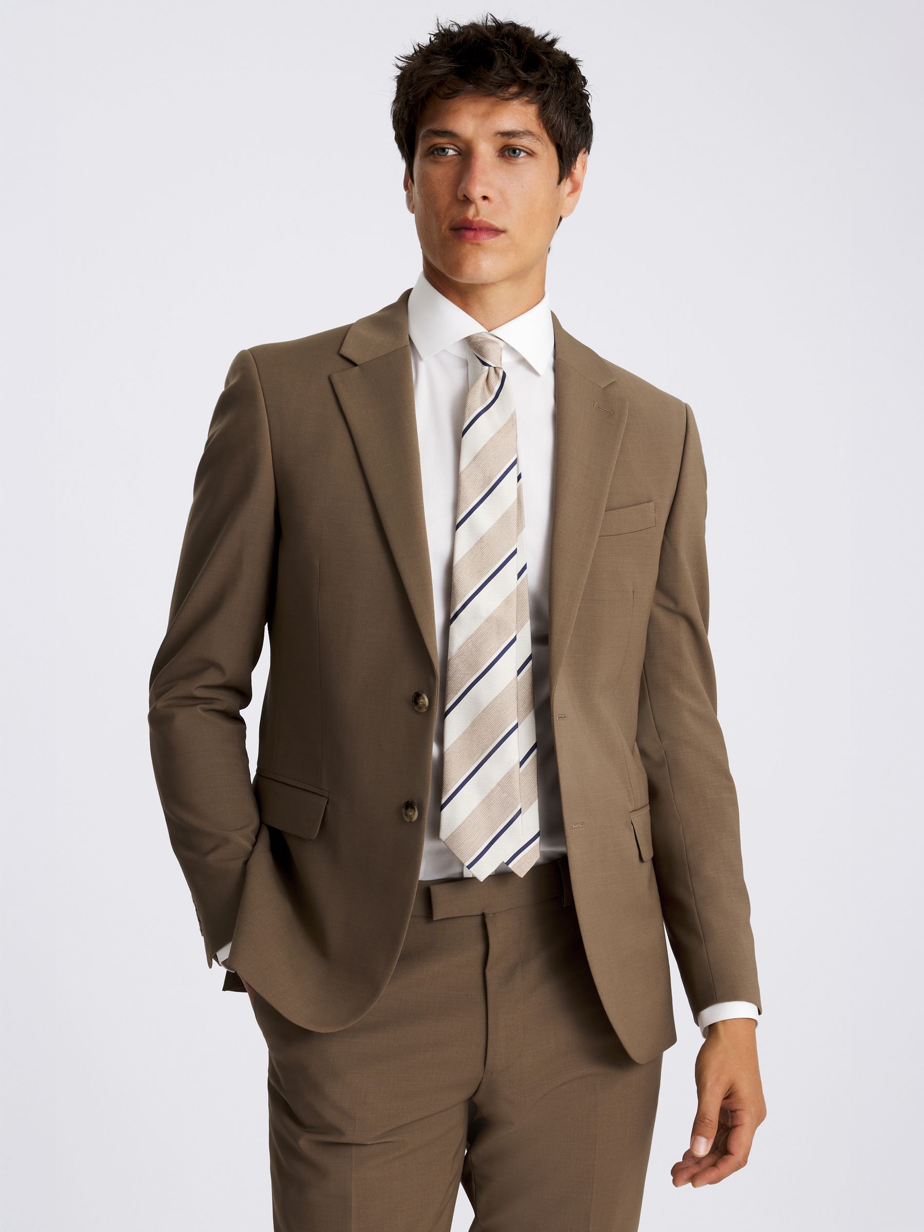 Buy DKNY Dark Camel Slim Performance Suit Jacket from Next USA