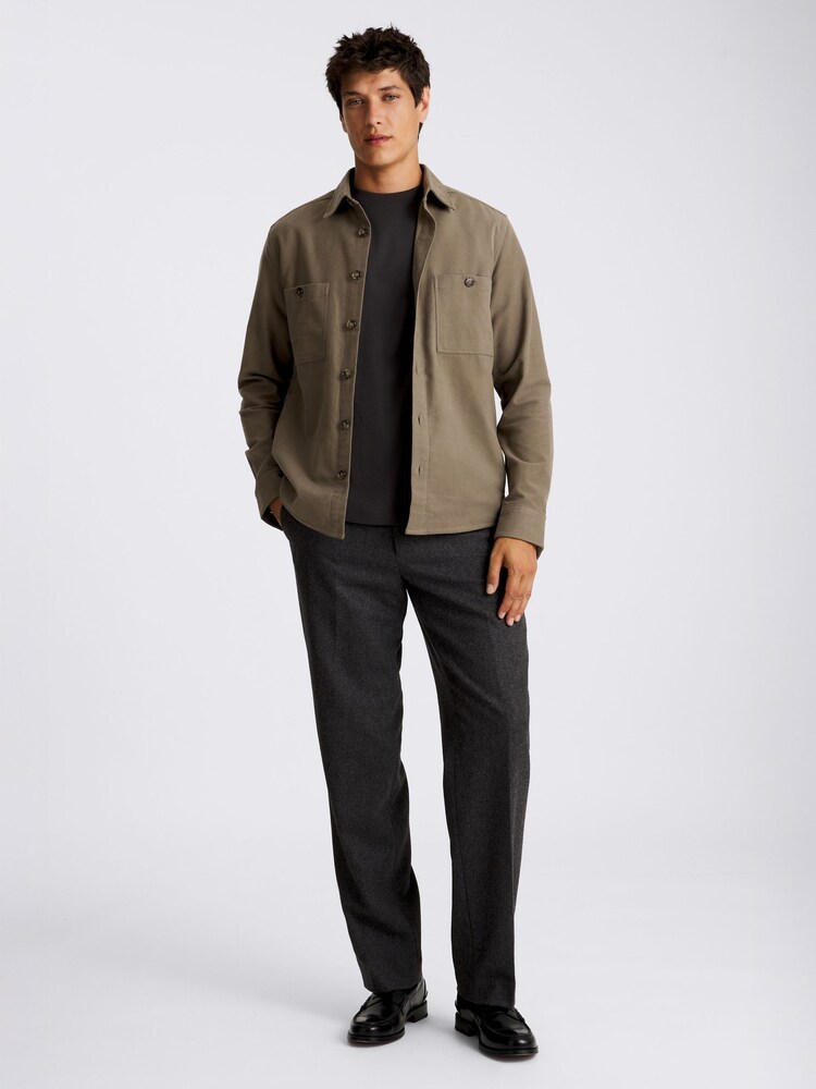 MOSS Natural Moleskin Overshirt - Image 2 of 5