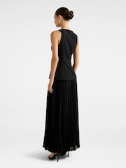 Forever New Black Larissa Pleated Vest Maxi Dress - Image 2 of 4
