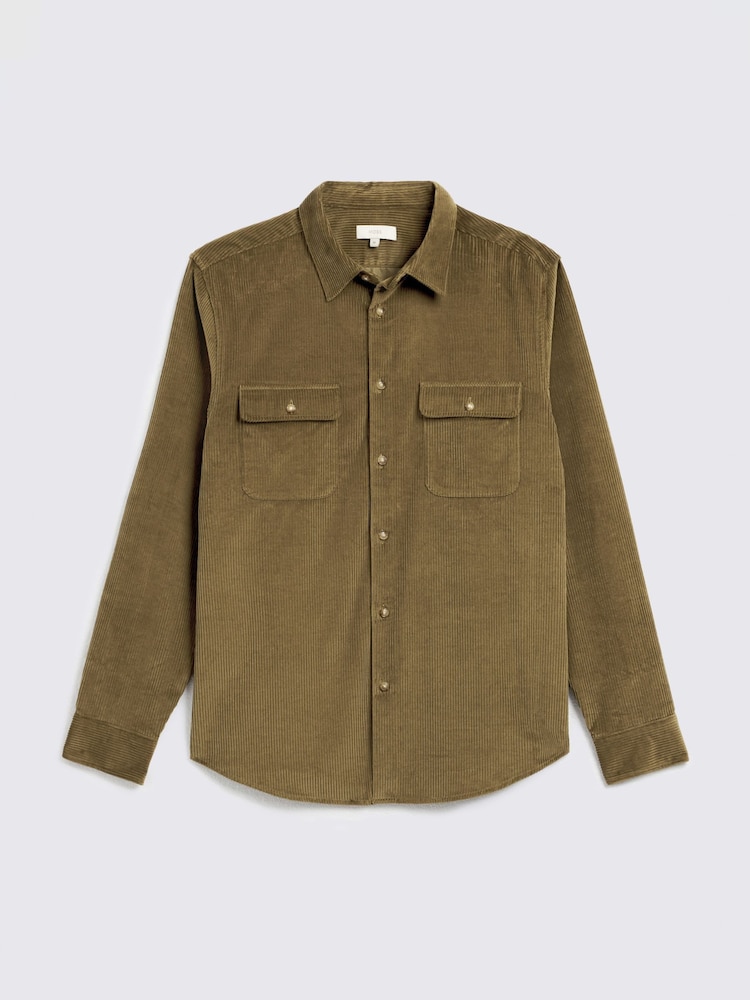 Corduroy 100% Cotton Overshirt - Image 4 of 4 Corduroy 100% Cotton Overshirt - Image 4 of 4