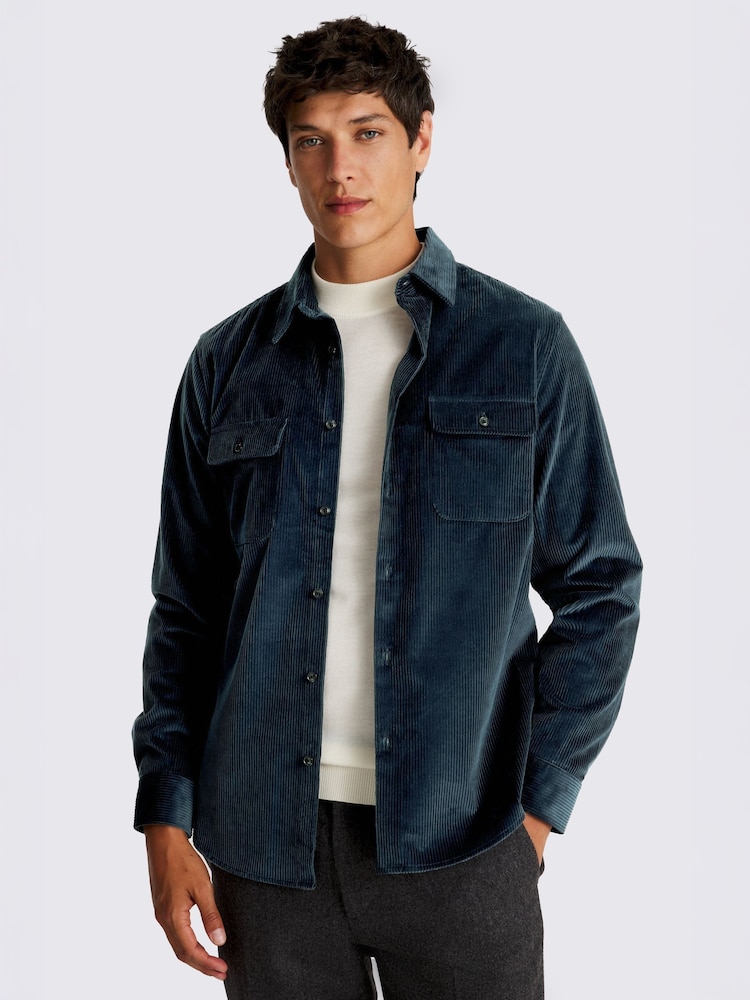 Corduroy 100% Cotton Overshirt - Image 1 of 5 Corduroy 100% Cotton Overshirt - Image 1 of 5