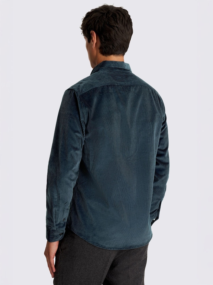 Corduroy 100% Cotton Overshirt - Image 2 of 5 Corduroy 100% Cotton Overshirt - Image 2 of 5