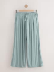 Pale Blue Ribbed Short Sleeve Pyjamas - Image 4 of 5