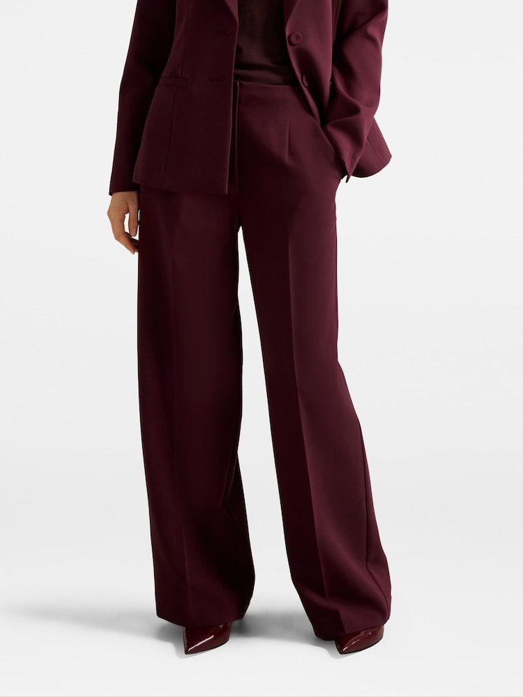 Forever New Red Lee Wide Leg Pants - Image 1 of 5