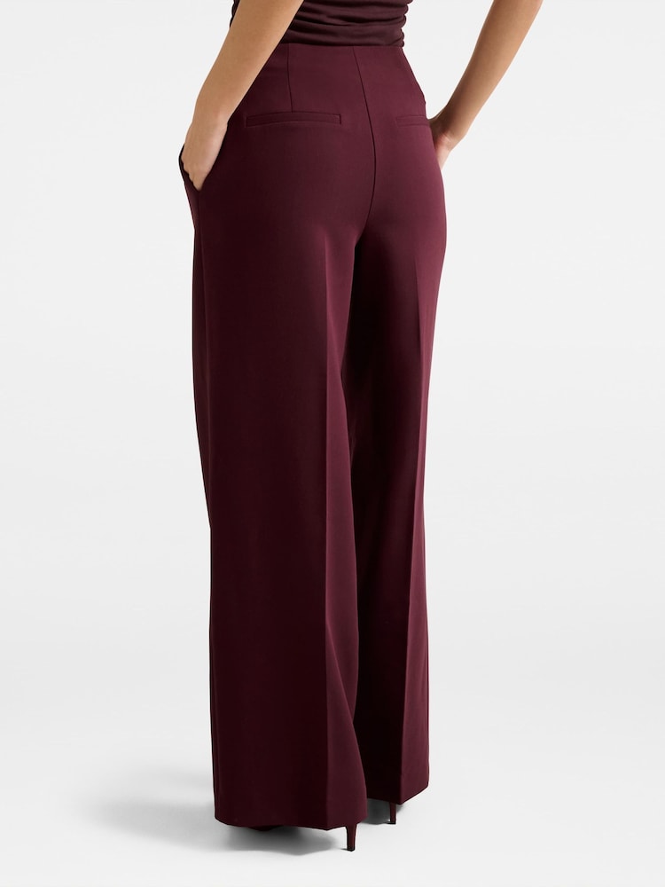 Forever New Red Lee Wide Leg Pants - Image 2 of 5 Forever New Red Lee Wide Leg Pants - Image 2 of 5