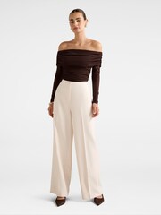 Forever New Cream Lina Wide Leg Trouser - Image 5 of 5