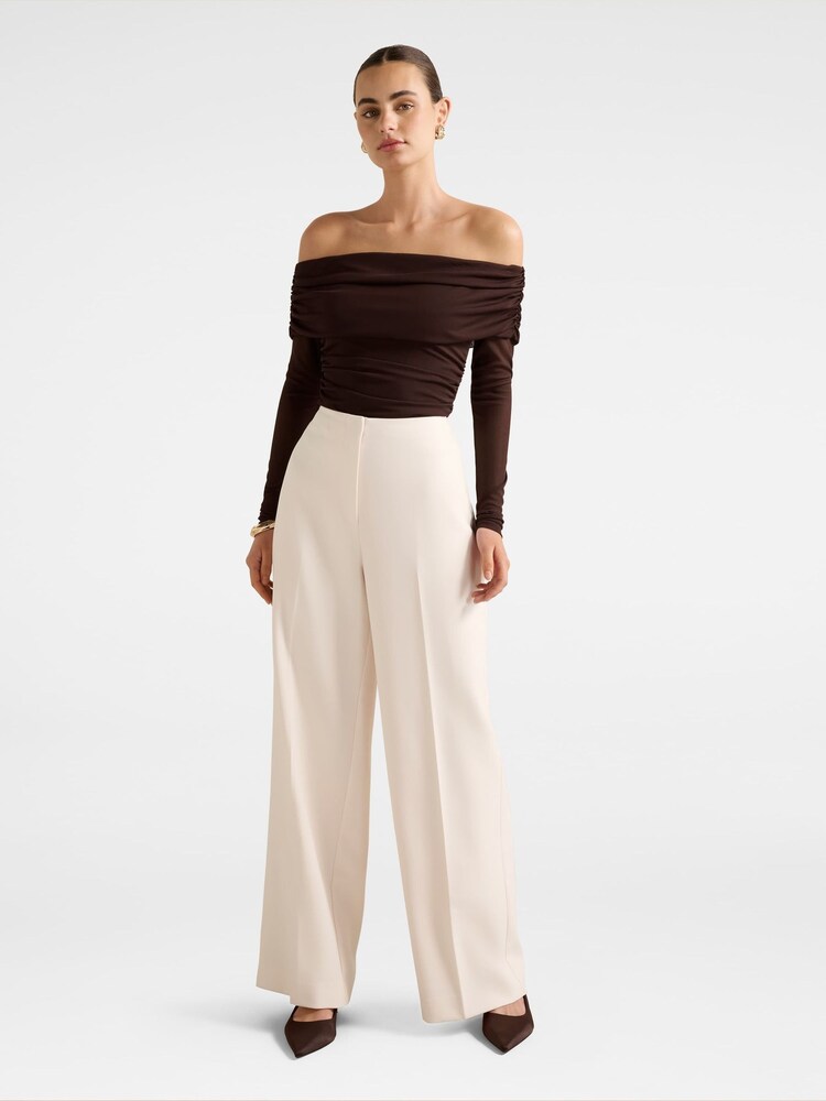 Forever New Cream Lina Wide Leg Trouser - Image 5 of 5