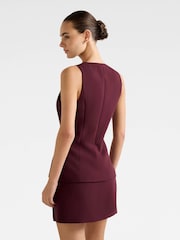 Forever New Red Lee Long Waistcoat - Image 2 of 5