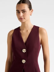 Forever New Red Lee Long Waistcoat - Image 3 of 5