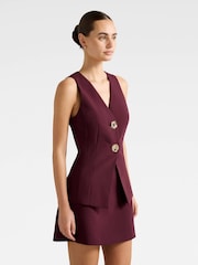 Forever New Red Lee Long Waistcoat - Image 4 of 5