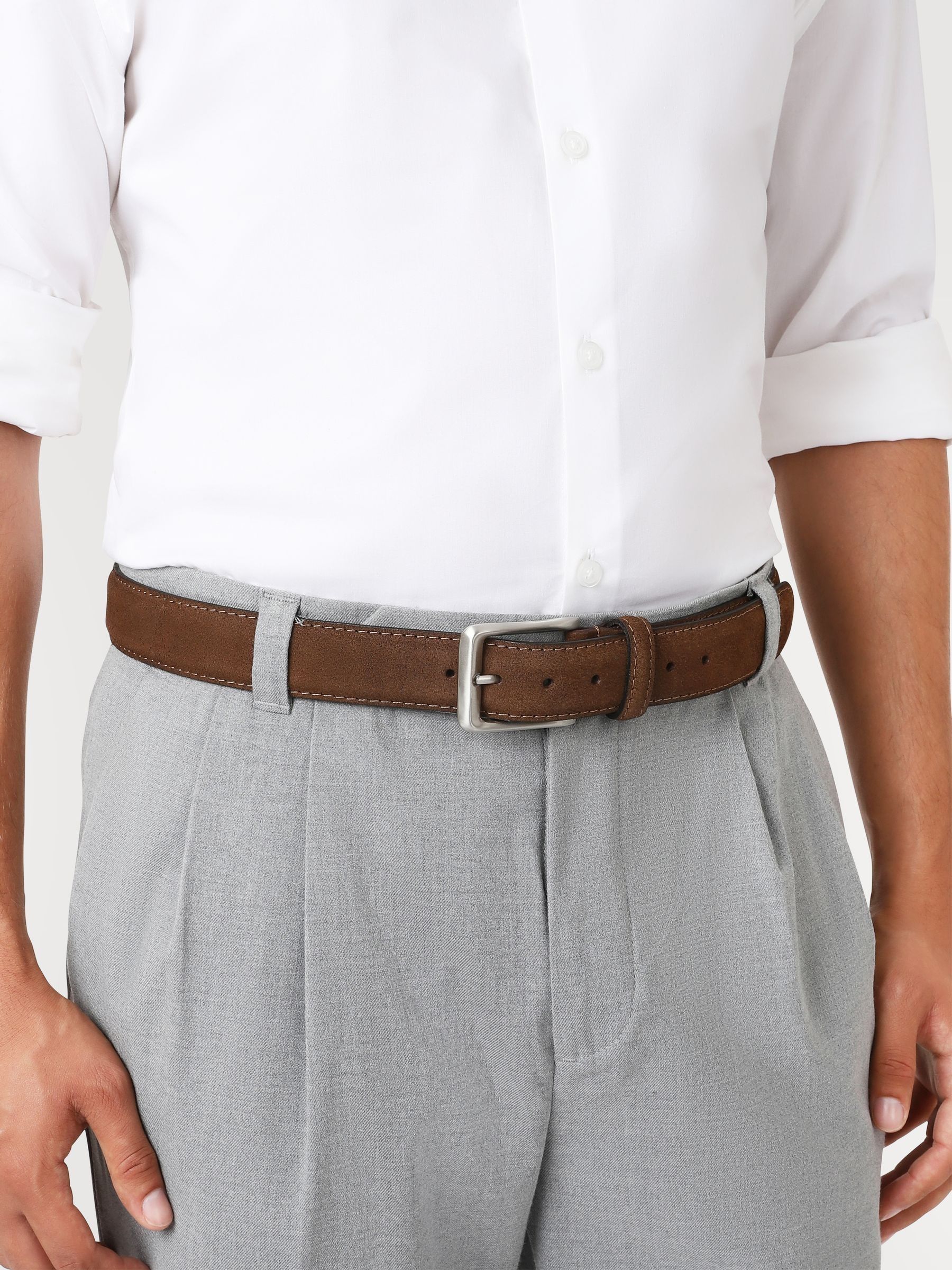 Jones Bootmaker Men's Brown Unison Leather Belt - Image 1