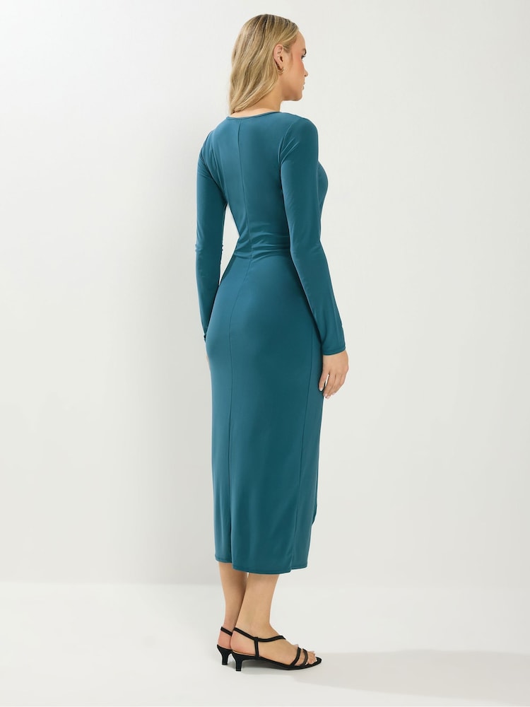 Buy Long Tall Sally Blue Long Sleeve Buckle Midaxi Dress from Next Indonesia Buy Long Tall Sally Blue Long Sleeve Buckle Midaxi Dress from Next Indonesia