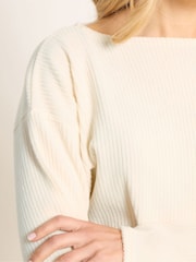 Natural - Long Tall Sally Ribbed Batwing Jumper - Imagen 4 de 5
