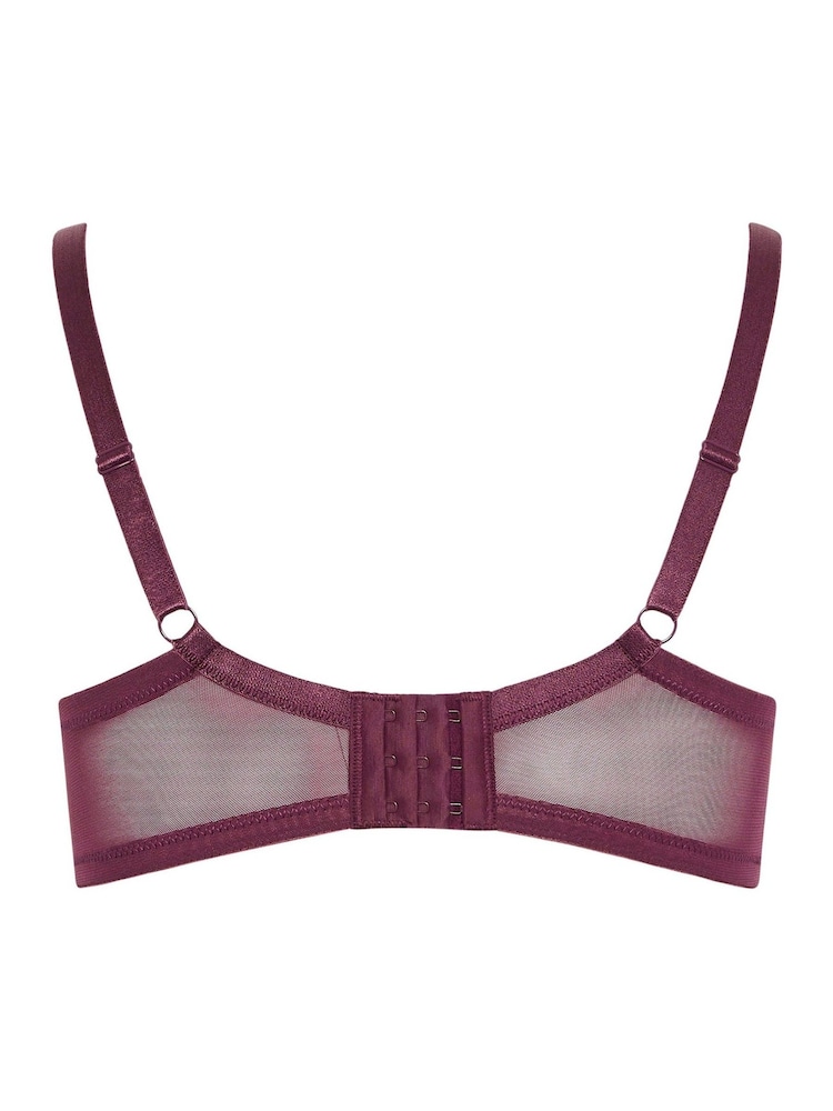 Yours Curve Red Lace Trim Padded Bras 3 Pack - Image 8 of 8