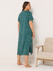 Yours Curve Black Midaxi Nightdresses 2 Pack - Image 3 of 7