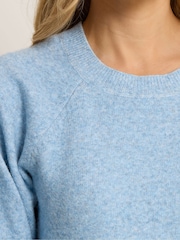 Long Tall Sally Blue Balloon Sleeve Jumper - Image 4 of 5