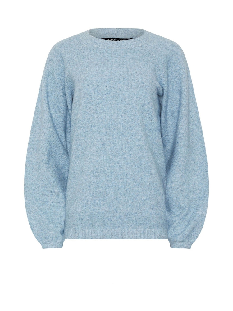 Long Tall Sally Blue Balloon Sleeve Jumper - Image 5 of 5