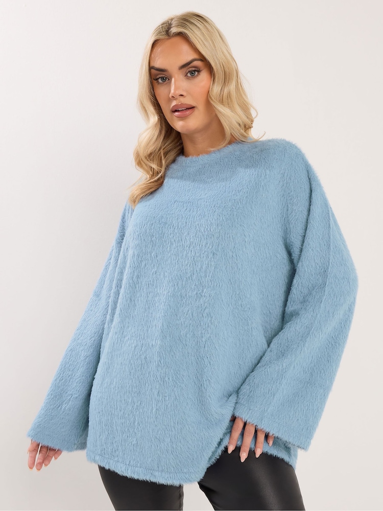 Azul - Yours Curve Eyelash Jumper - Imagen 1 de 5