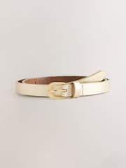 Tan Plait/Gold - Skinny Plait & Leather Belts 2 Pack - Bild 2 von 5