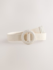 os - Ceinture fine effet raphia - Image 4 sur 6