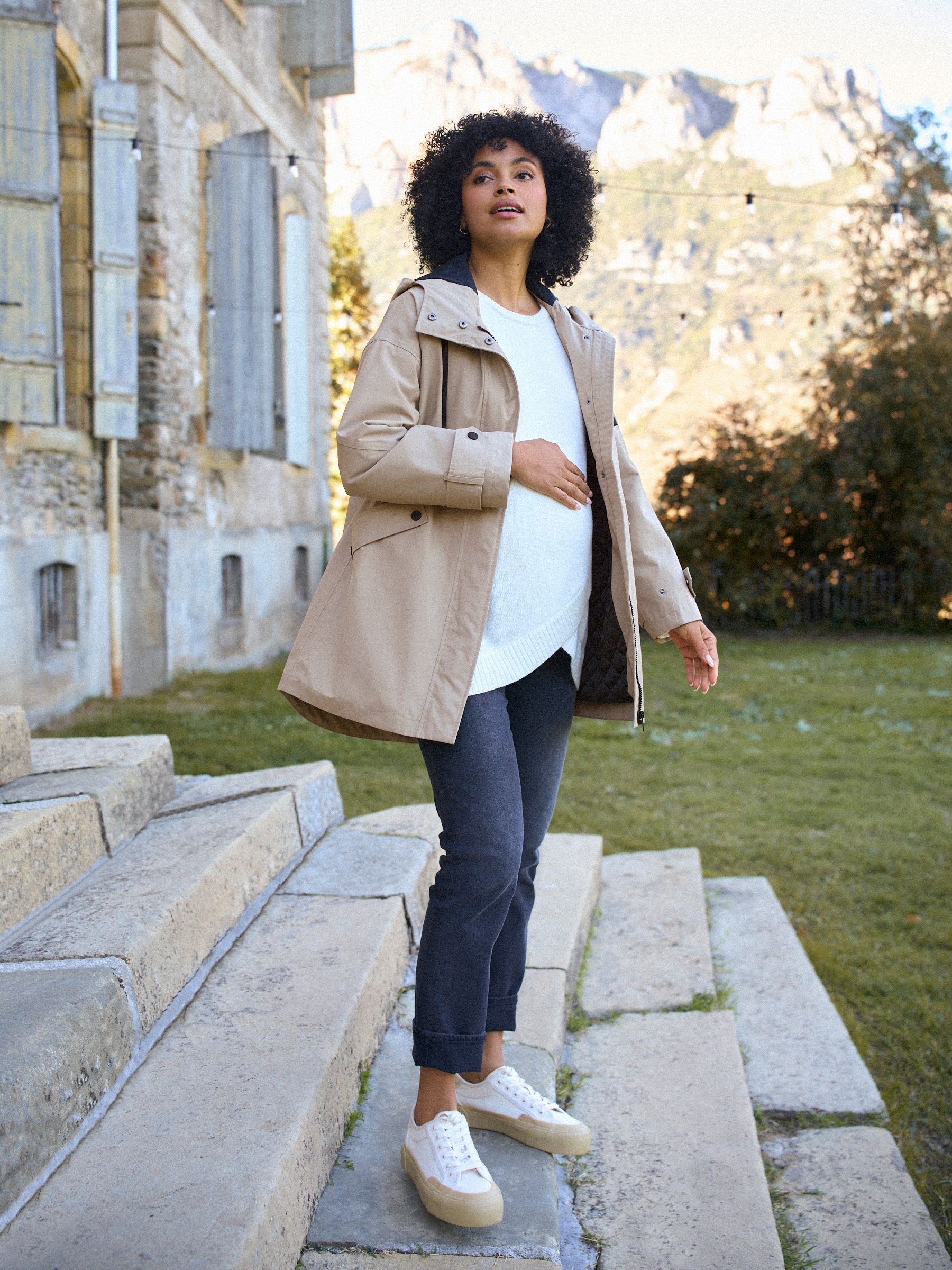 Buy Seraphine Taupe Grey 3-In-1 Maternity & Babywearing Raincoat