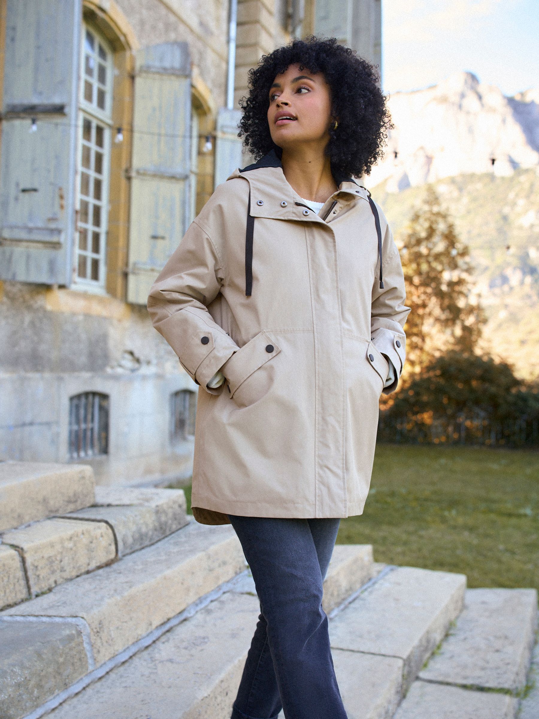 Buy Seraphine Taupe Grey 3-In-1 Maternity & Babywearing Raincoat