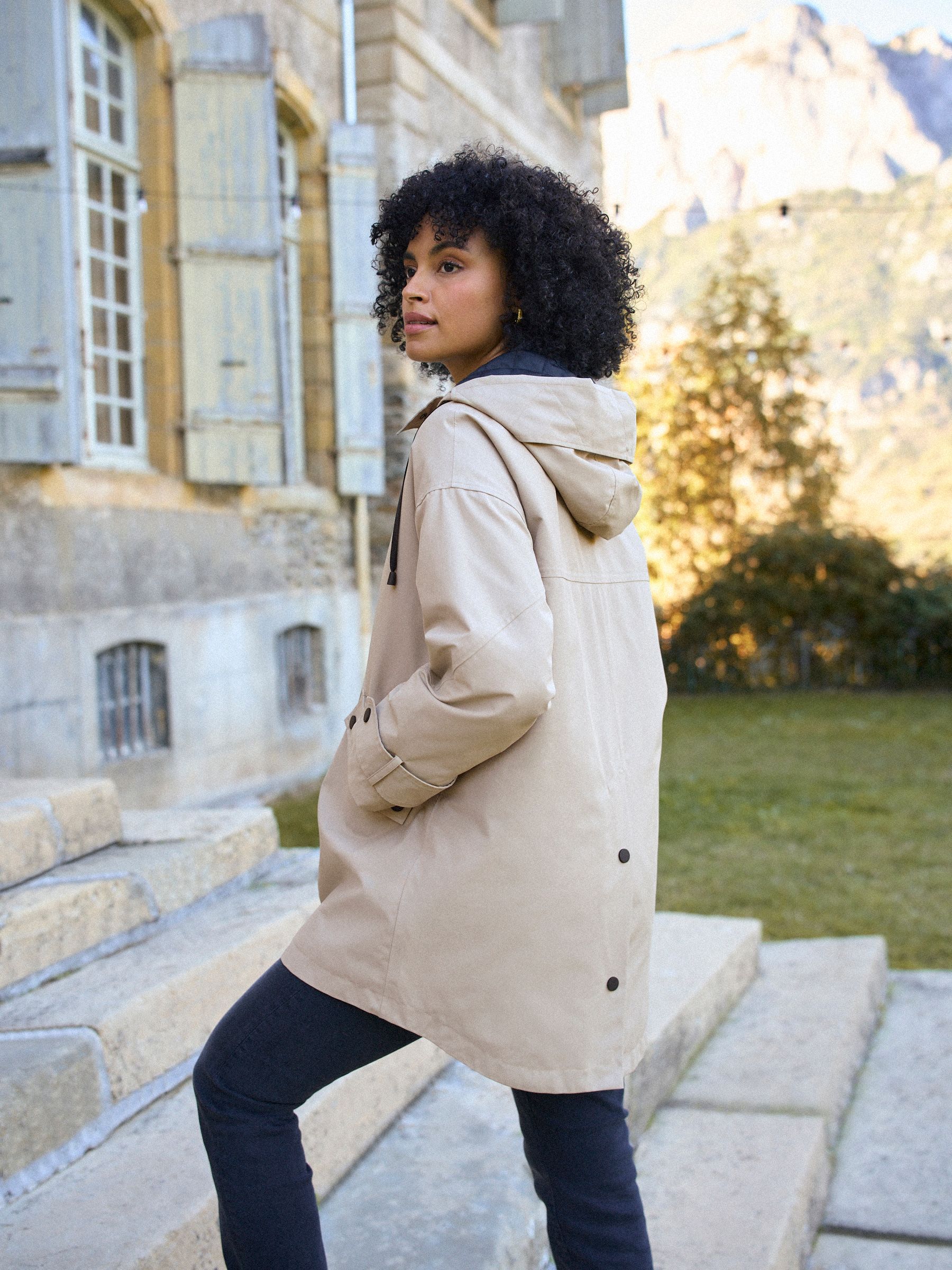 Buy Seraphine Taupe Grey 3-In-1 Maternity & Babywearing Raincoat