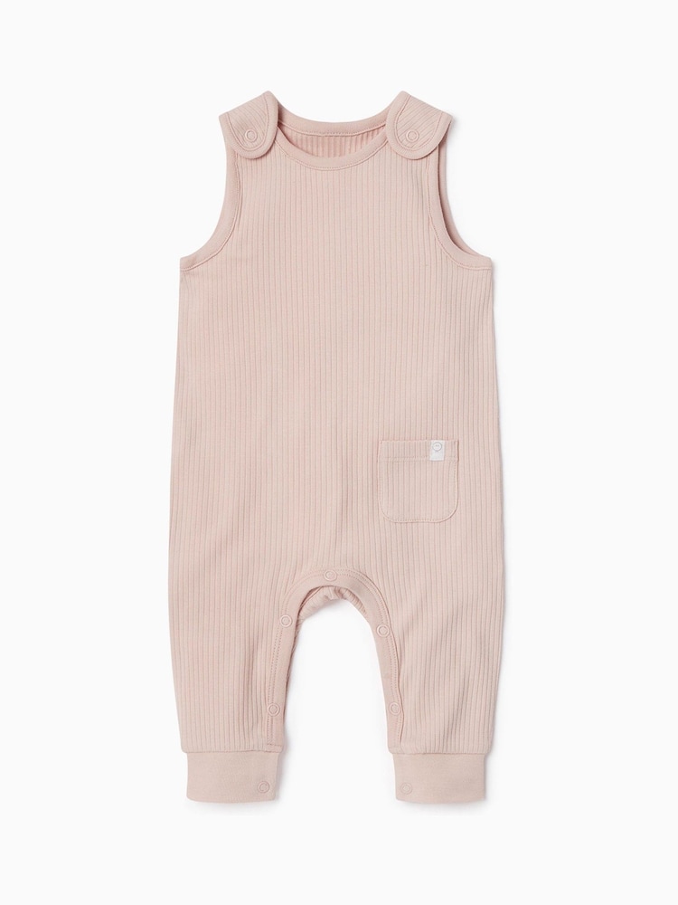 MORI Supersoft Ribbed Romper Dungarees - Image 2 of 2 MORI Supersoft Ribbed Romper Dungarees - Image 2 of 2