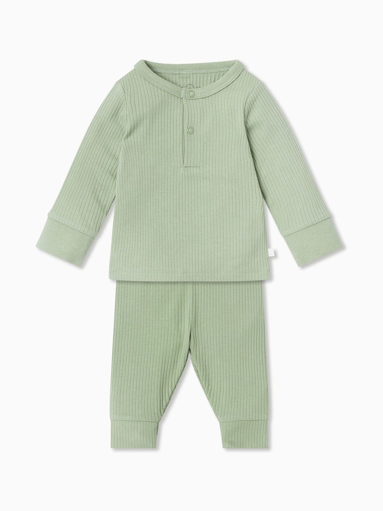 MORI Supersoft Ribbed Pyjamas Set - Image 2 of 4