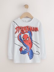 白色 - Spiderman长袖T恤（ 3 16 ） - 图片1 / 4